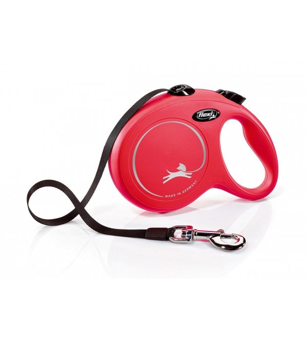 Leash Extensible Perro New Classic Cinta Roja