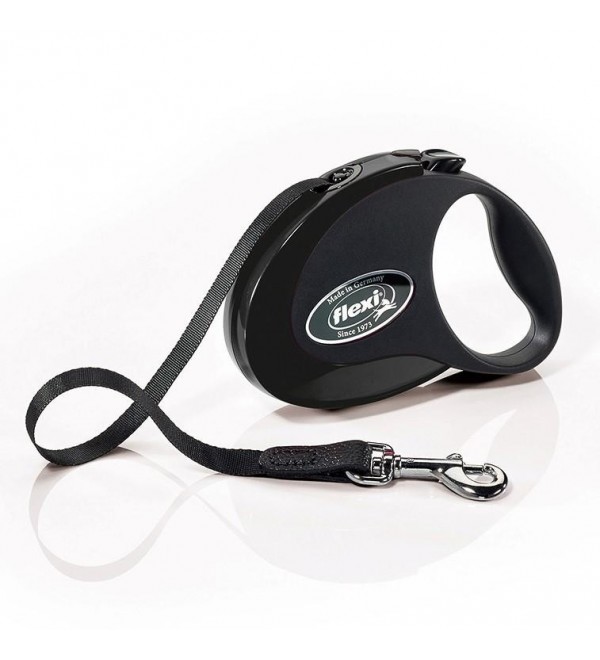 Leash Extensible Perro Flexi Style Negra