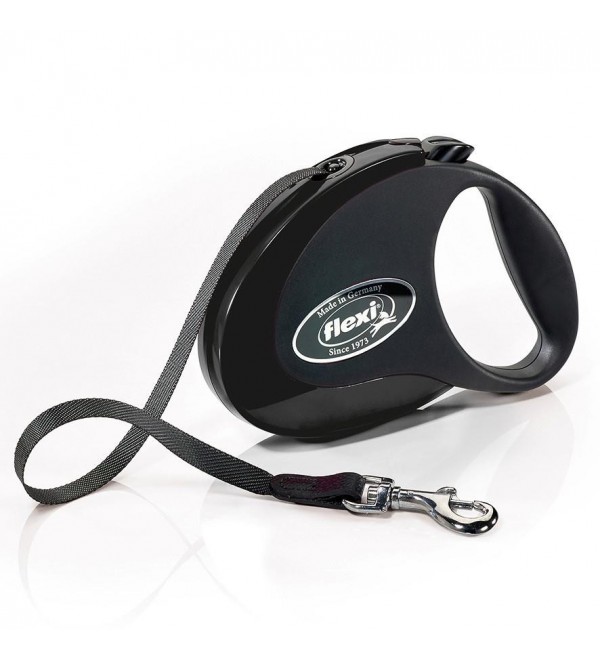 Leash Extensible Perro Flexi Style Negra
