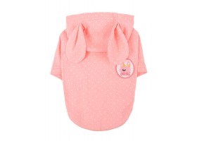 Rabbit Pink Dog Hoodie