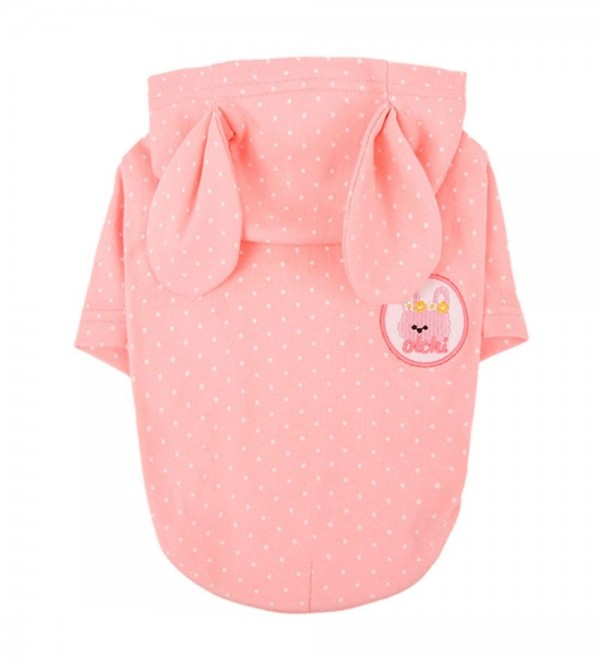 Rabbit Pink Dog Hoodie