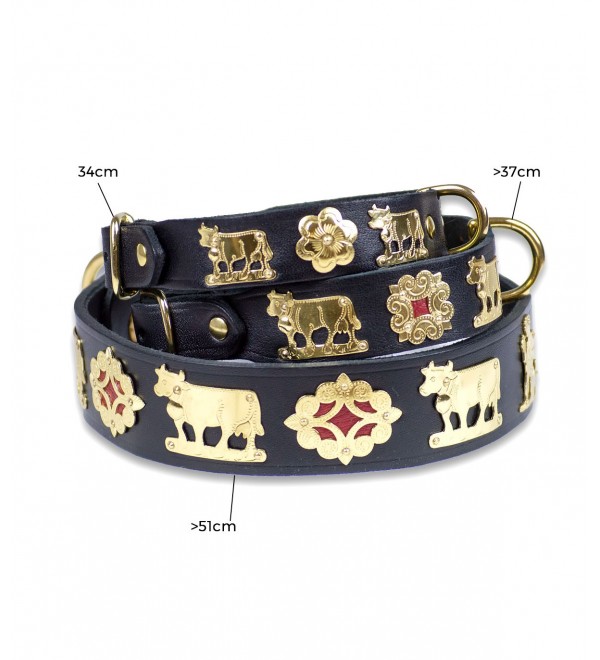 Collar de Cuero Suizo Negro