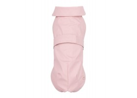 Waterproof pocket raincoat for dogs in pink color