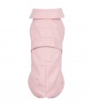 Waterproof pocket raincoat for dogs in pink color