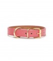 Collar Leather Dog Juno Coral