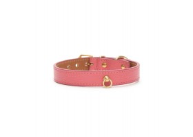 Collar Leather Dog Juno Coral