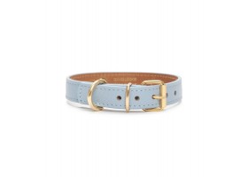 Collar Leather Dog Juno Sky Blue