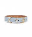 Collar Leather Dog Juno Sky Blue