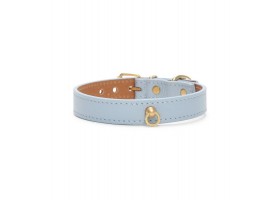 Collar Leather Dog Juno Sky Blue
