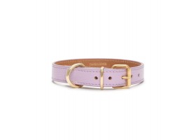 Collar Leather Dog Juno Lavender
