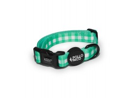 Collar Dog Vichy green