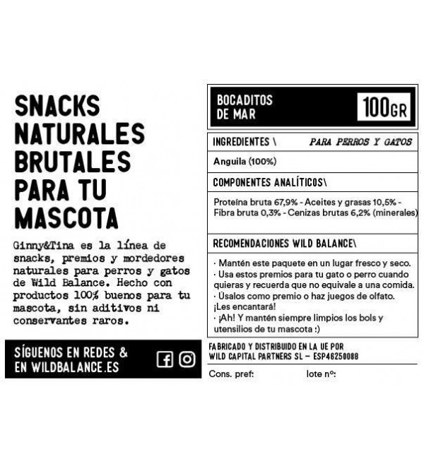 Snacks Naturales para Perros - Bocaditos de Mar