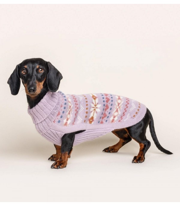 Wool sweater for dogs - Lavender