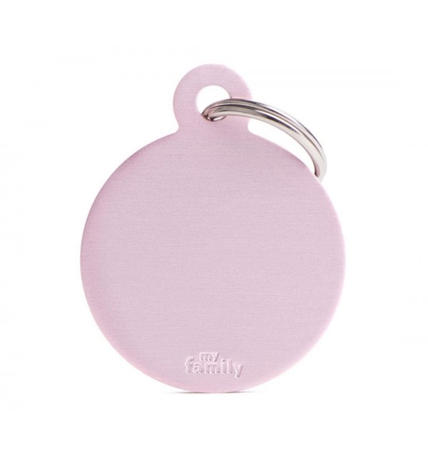 Dog Tag Basic Pink Circle