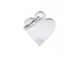 Basic Silver Heart Badge