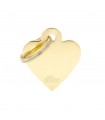 Golden Heart Basic Dog Tag