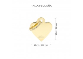 Golden Heart Basic Dog Tag