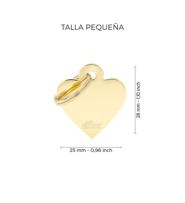 Golden Heart Basic Dog Tag