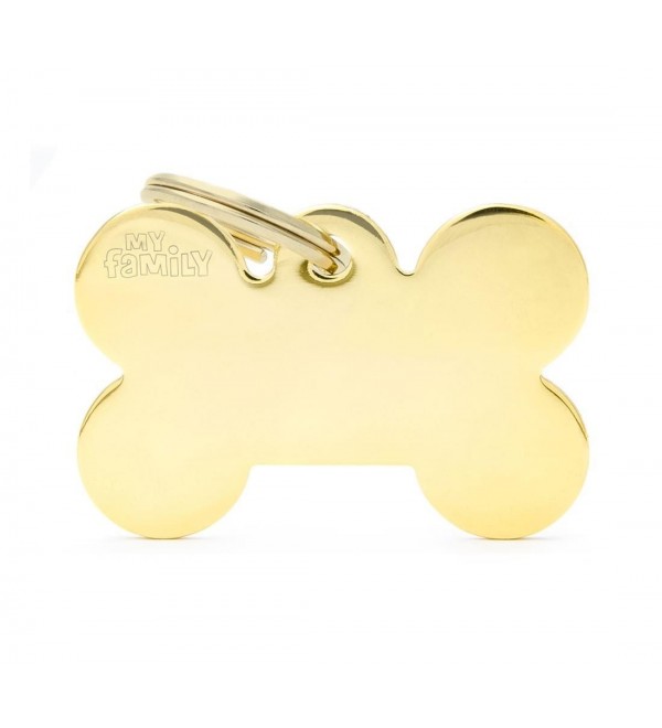 Dog Tag Basic Gold Bone