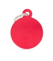 Dog Tag Basic Red Circle