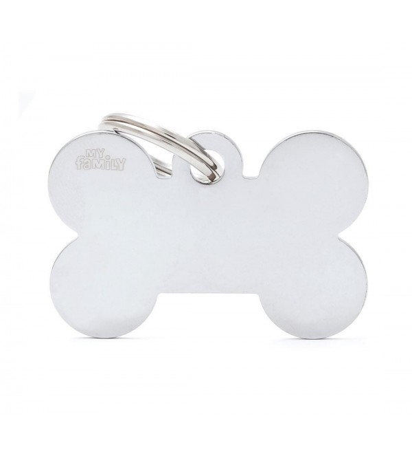 Silver Bone Basic Dog Tag