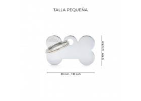 Silver Bone Basic Dog Tag