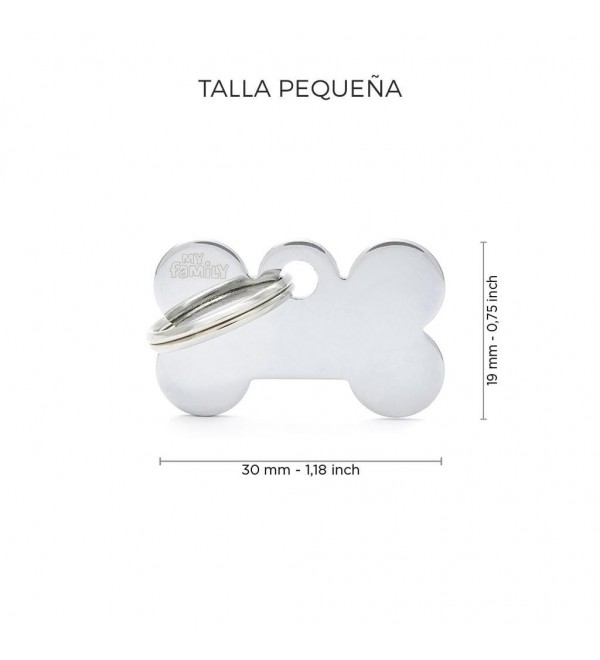 Silver Bone Basic Dog Tag