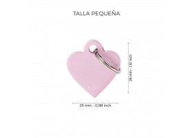 Dog Tag Basic Pink Heart