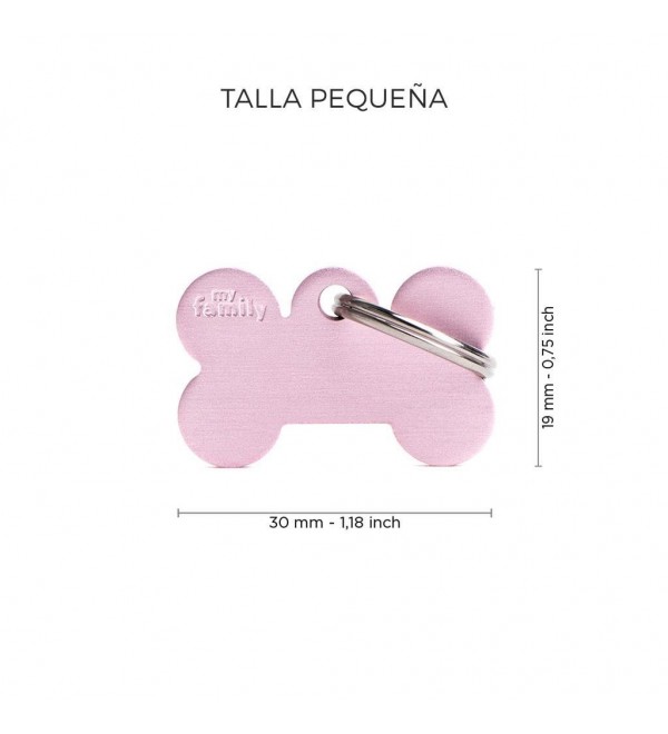 Dog Tag Basic Pink Bone