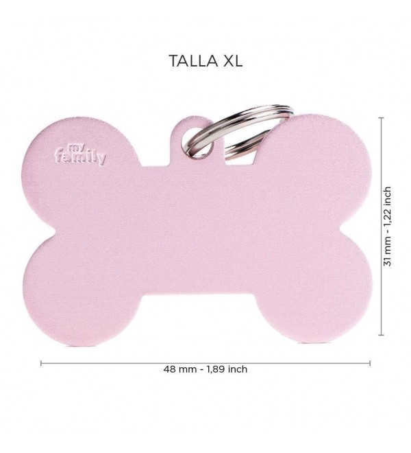 Dog Tag Basic Pink Bone