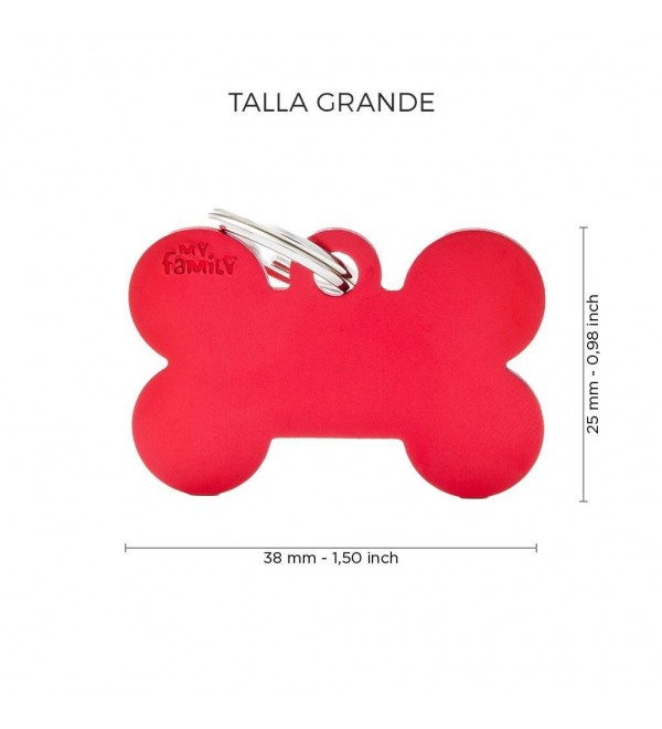 Dog Tag Basic Red Bone