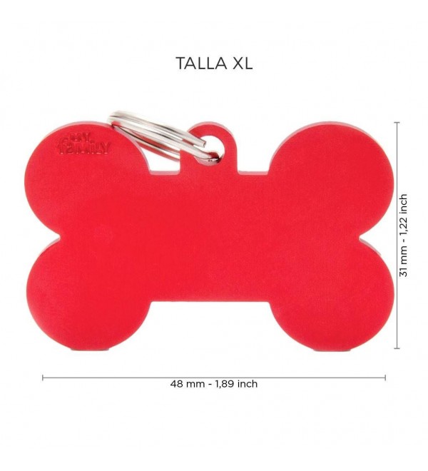 Dog Tag Basic Red Bone