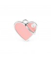 Basic Handmade Dog Tag Pink Heart