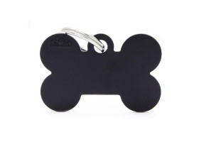 Dog Tag Basic Black Bone