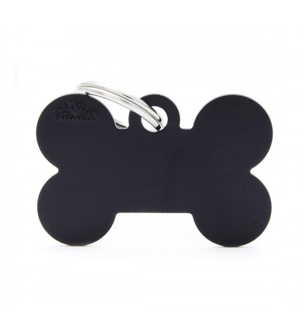 Dog Tag Basic Black Bone