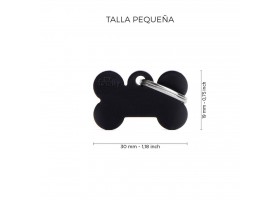 Dog Tag Basic Black Bone