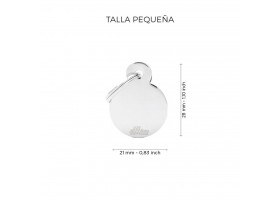 Basic Silver Circle Dog Tag