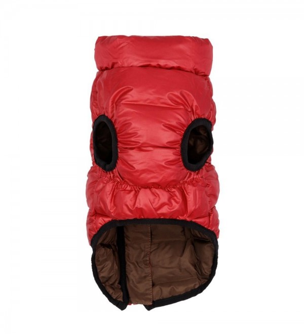 Red Nuvola Feather Dog Coat