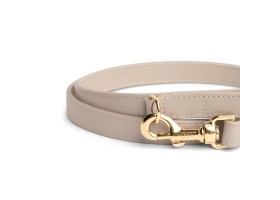 Leash de Cuero para Perro Beige