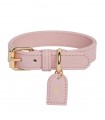 Collar Cuero Perro Blush