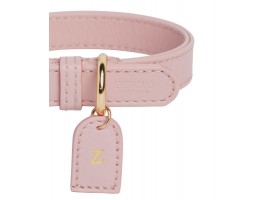 Collar Leather Dog Blush