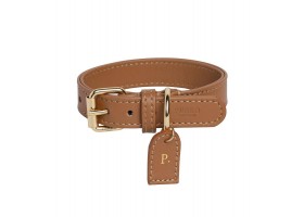 Leather Dog Collar Caramel