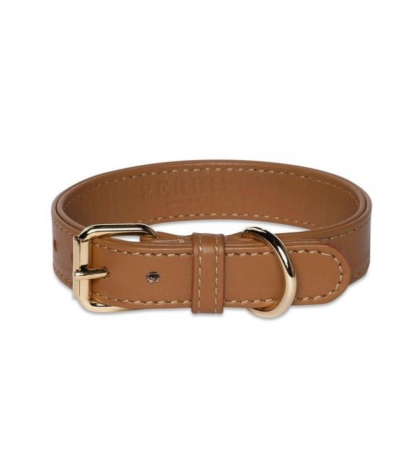 Collar de Cuero Perro Caramel