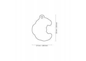 Chapa Identificativa Perro Food Croissant
