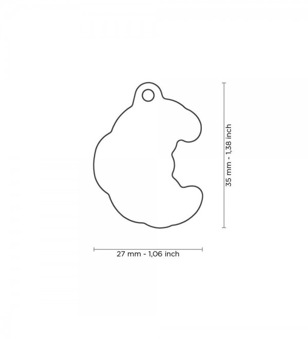 Dog ID Tag Food Croissant