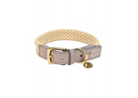 Collar Dog Large Tau Gray