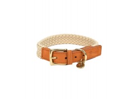 Collar Large Dog Taupe Camel