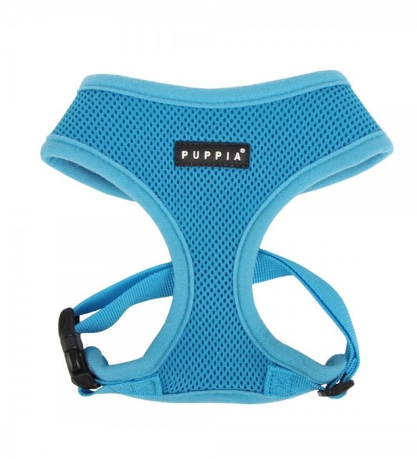 Small Soft Blue Dog Harness