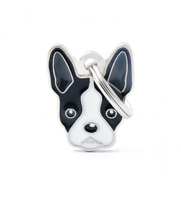 Boston Terrier Dog Tag Friends