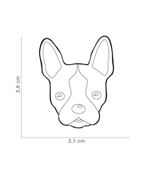 Boston Terrier Dog Tag Friends